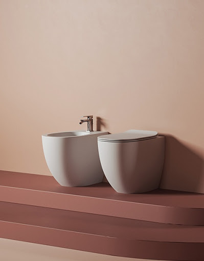 Vaso filomuro traslato File 2.0- Art Ceram Colore:: Bianco Matt