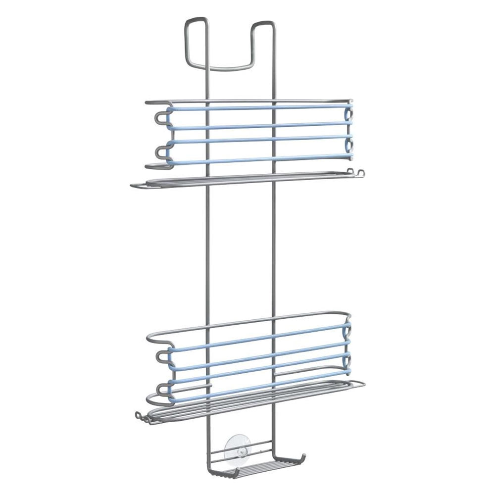Image of Supporto Doccia con Fasce Elastiche Gancio per Parete Mensola Cestello Frost