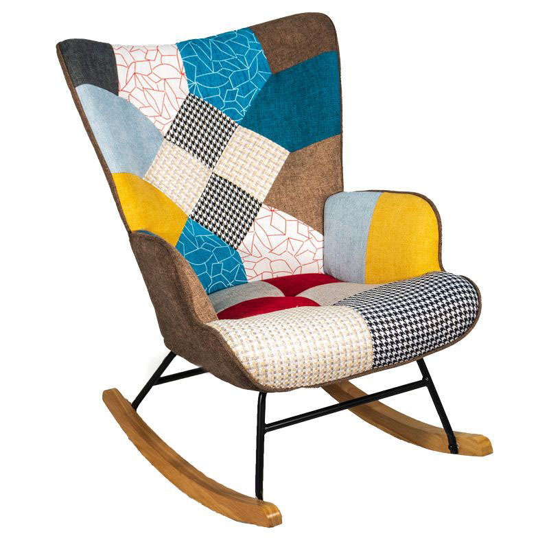 Image of Poltrona dondolo patchwork