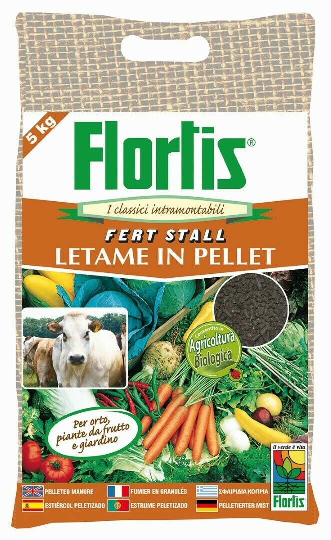 FERT STALL LETAME PELLET 5 KG - ORVITAL SPA