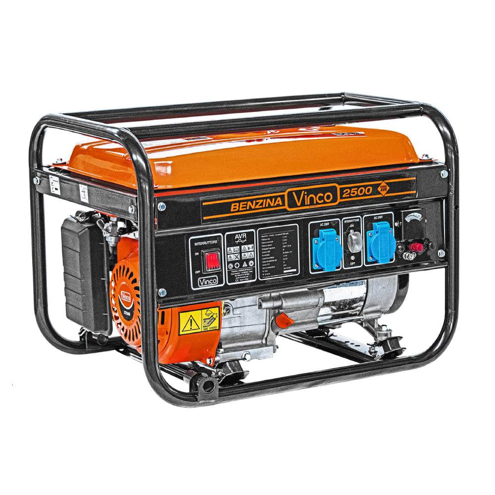 Image of Generatore di Corrente a Benzina 4 Tempi 2,2 Kw 160 cc Vinco 60128