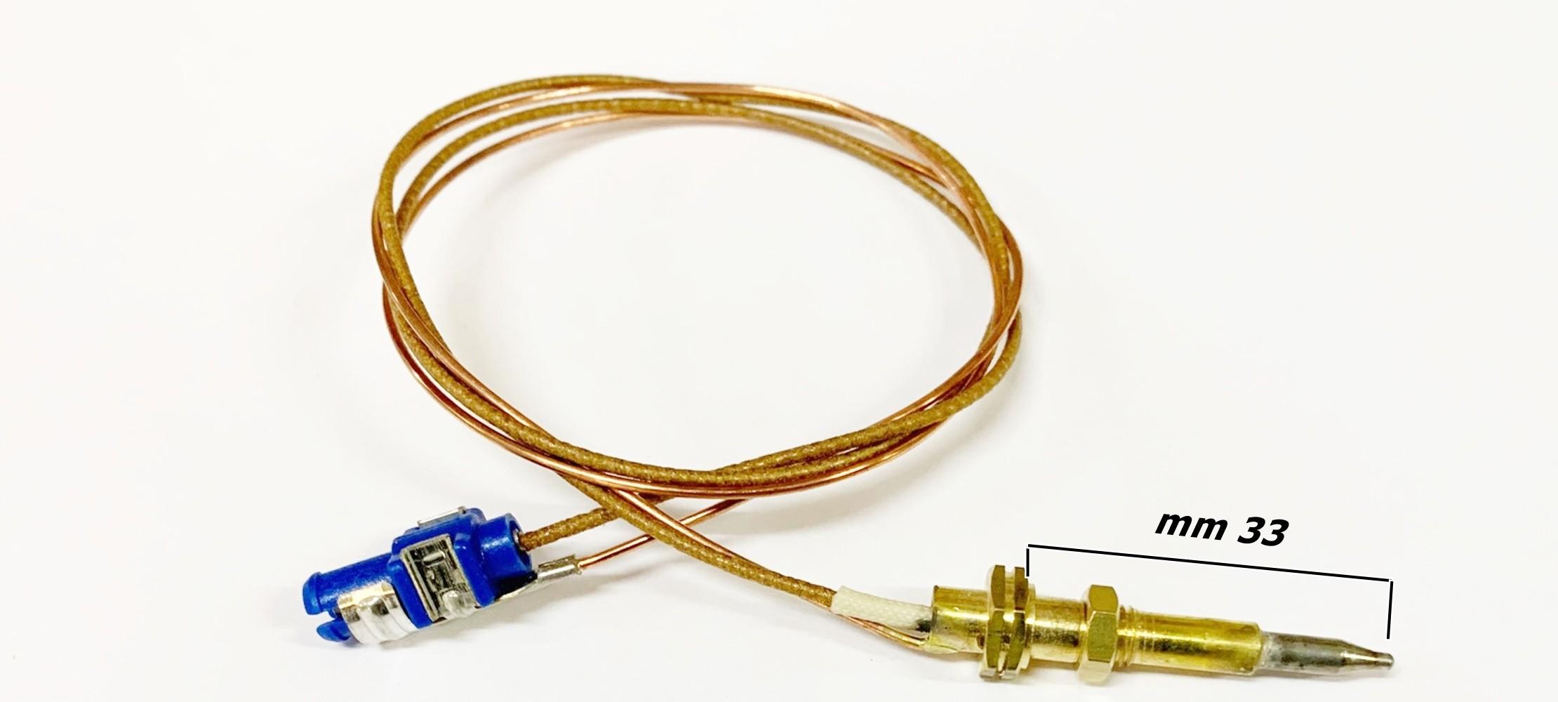 TERMOCOPPIA TRIPLA CORONA MM 33 ATTACCO SPILLO CM 52 UNIVERSALE TC 19