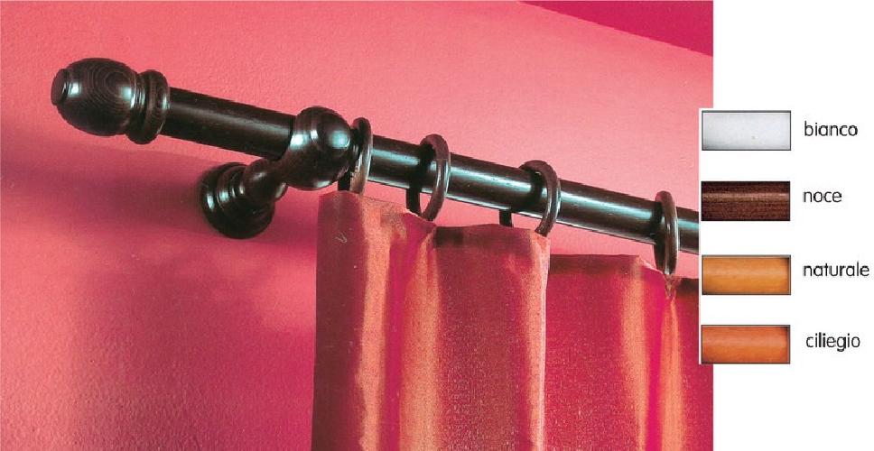 BASTONE TENDA IN Legno A Corda Oro Antico Satinato Mod.coppiera Diametro Mm. 35 EUR 95,50 - IT - Foto 3