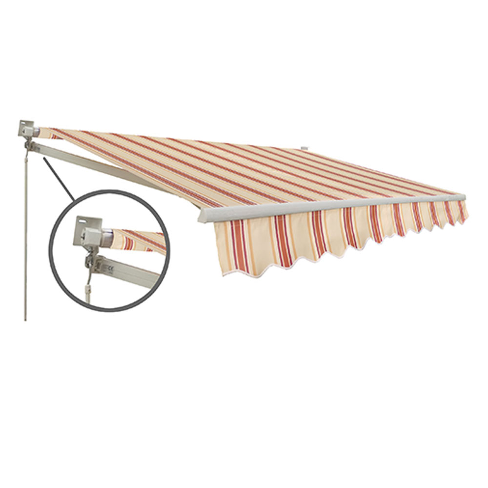 Tenda da Sole a Bracci Estensibili Balconi Verande Sangiorgio Colore: Rosso Arancio