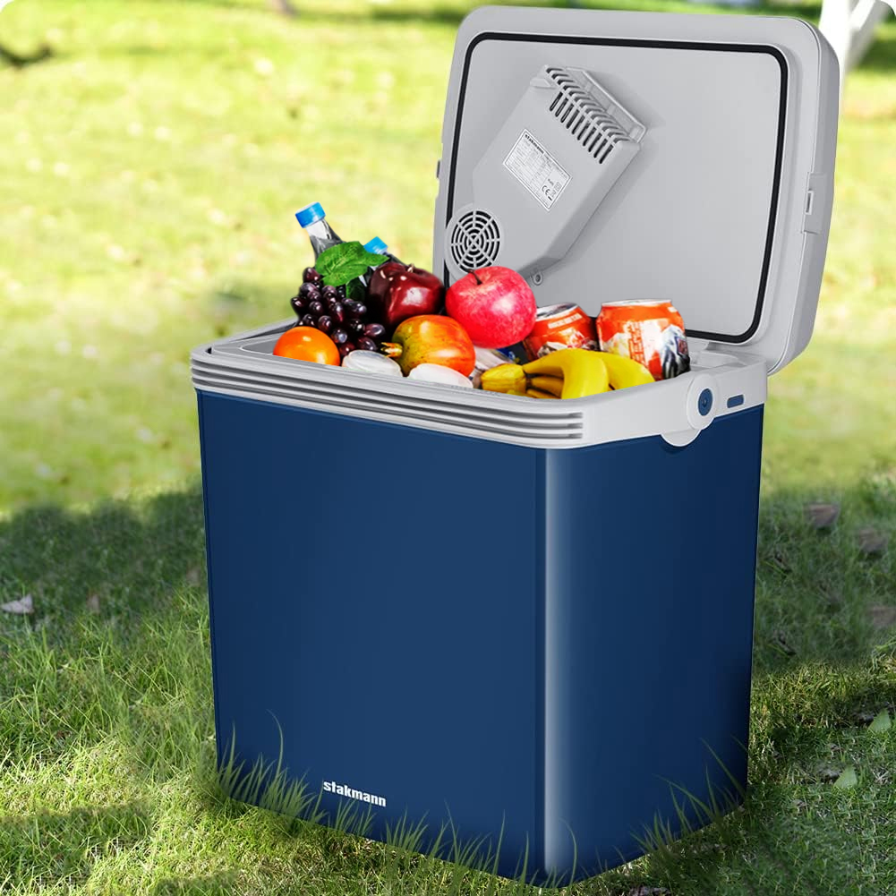 Frigorifero Elettrico 30L 12V Blu – Isolato Per Campeggio, Picnic E Viaggio (Harbour Housewares)