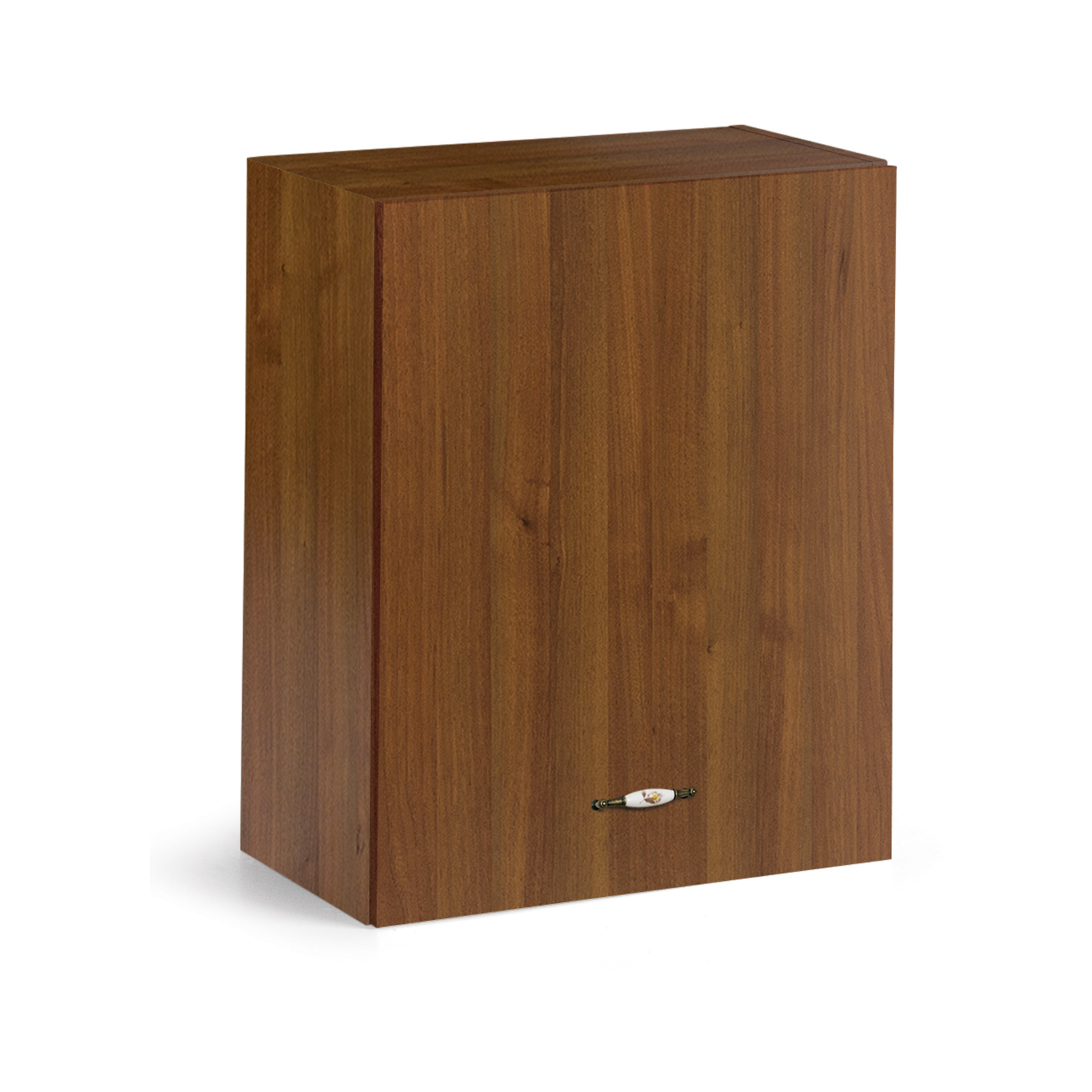Image of Mobile Pensile Noce Antico Con 1 Anta Per Cucina Componibile Cm 60x32x 72 H