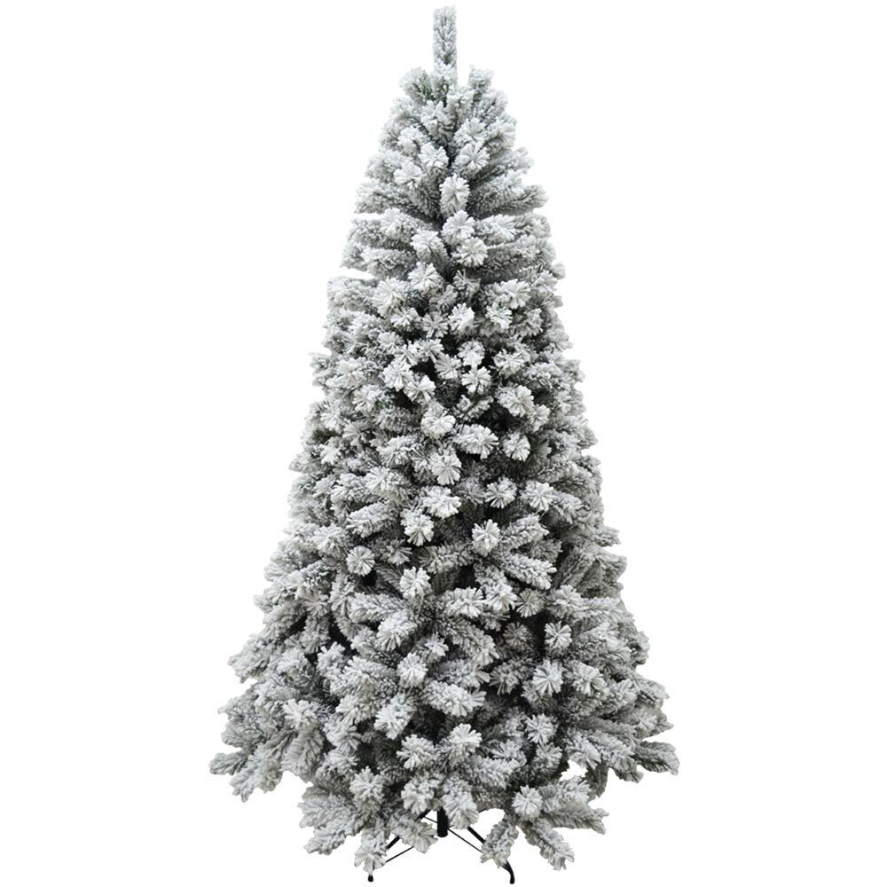 Image of Albero Di Natale Innevato 180cm 655 Rami Realistico Super Folto base 94cm
