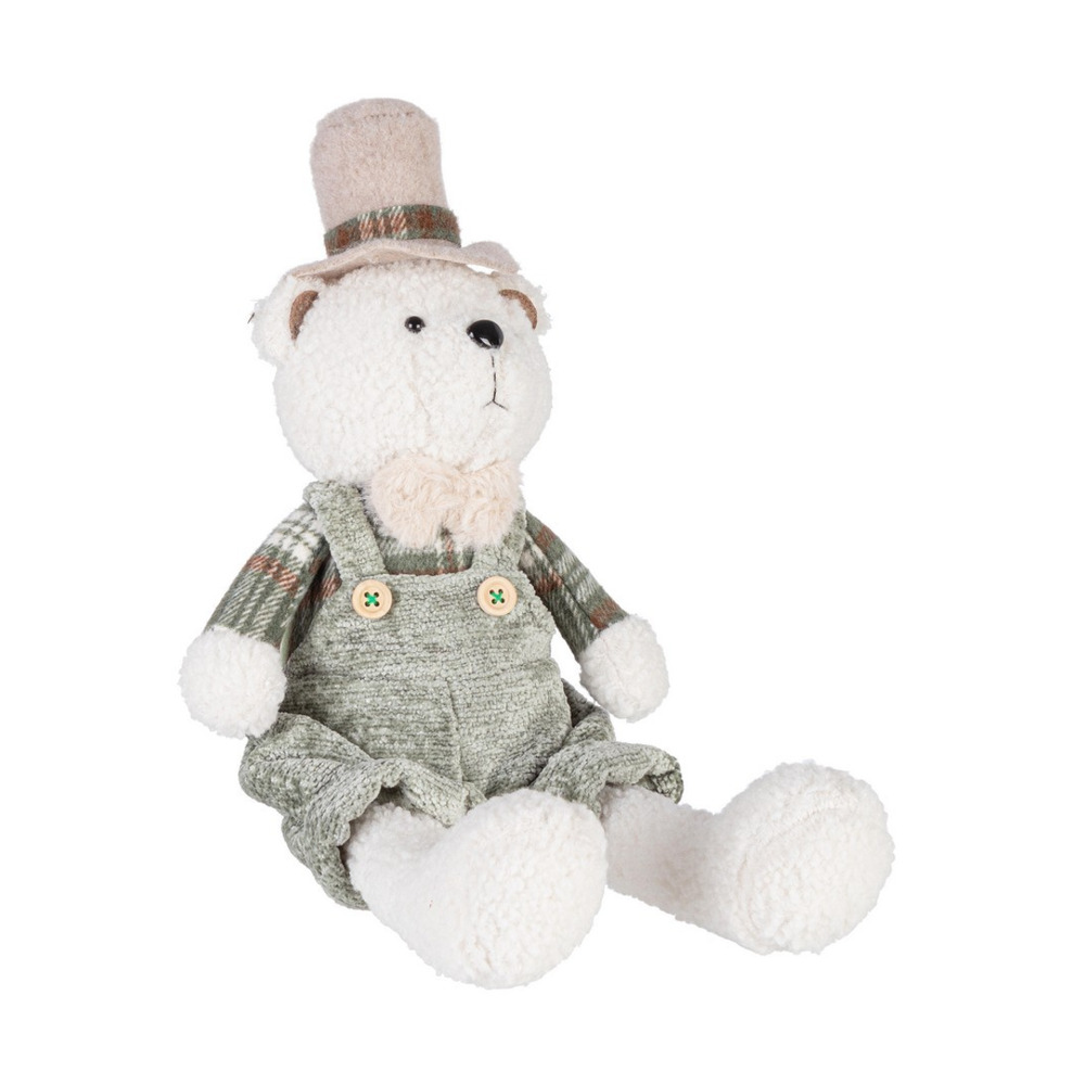 Image of Orso Bianco di Natale con Cappello Hayley 47 cm